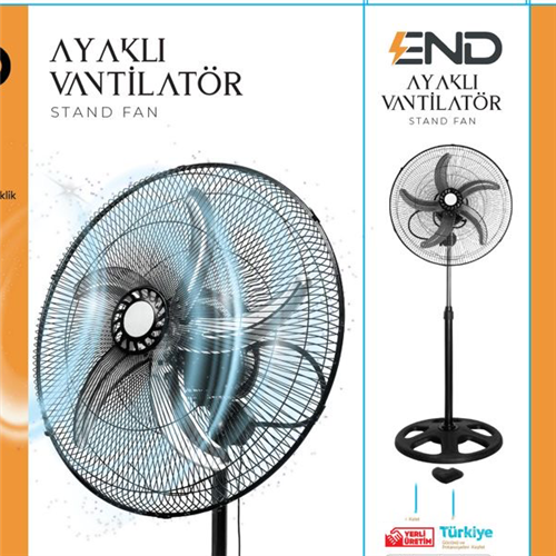 END AYAKLI SARHOŞ 5 KANATLI VANTİLATÖR 18'İNÇ 6032-B